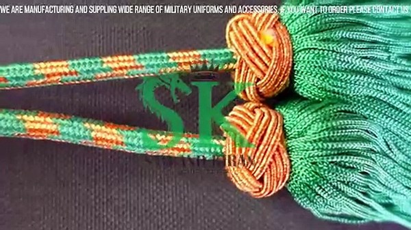 Green and gold priest cincture with golden Solomon's knot, Alb cincture, Green and gold cincture