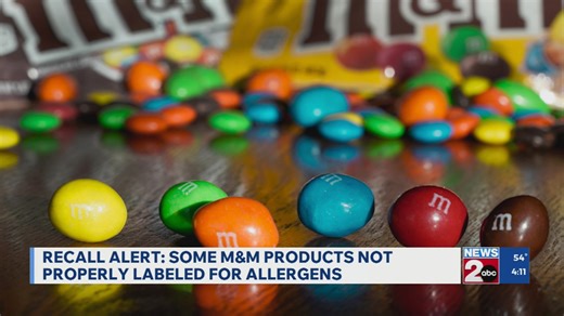 Promotion company recalls repackaged M&M products distributed in 20 states, including TN and KY