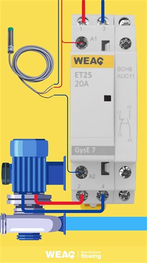 Contactor Modular: Conecta Sensor y Motor Eficazmente