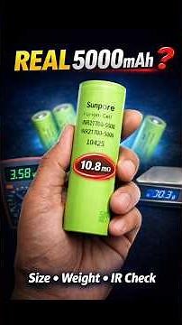 SunPower 21700 5000mAh Battery Review | Size, Weight & Quality Tested