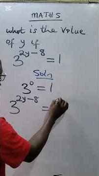 Solving Simple exponential equations #maths