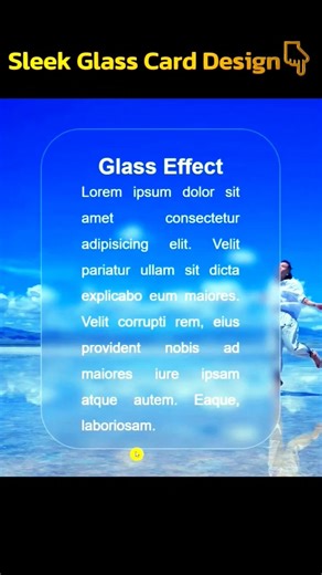 Glassmorphism Card UI Design | HTML CSS Tutorial | #shorts