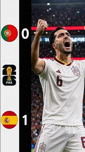 Portugal vs Spain 0-1 Highlights | Merino’s 91st-Minute Winner | World Cup 2026