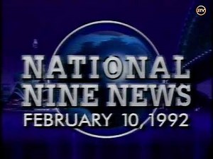 National Nine News Opener with Ident Australia TV 1992