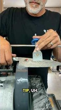 Sharpening a Miyabi that has minor chips on my Tormek. #sharpening #japaneseknife #tormek