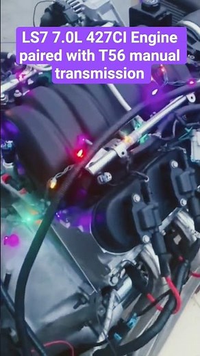 LS7 7.0L 427CI Engine paired with T56 manual transmission Ready-to-Run