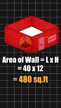 🧱 How many bricks does it actually take to build a 10 × 10 ft room? 🤔 #viralshorts