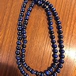 Natural Blue Tiger Eye Beads, Grade AAA Gemstone Round Loose Beads 12MM 33PCs Bulk Lot Options, Semi Precious Stone Beads for Jewelry Making