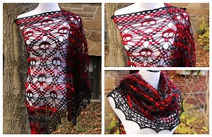 Fall Skull Shawl Free Crochet Pattern   Video