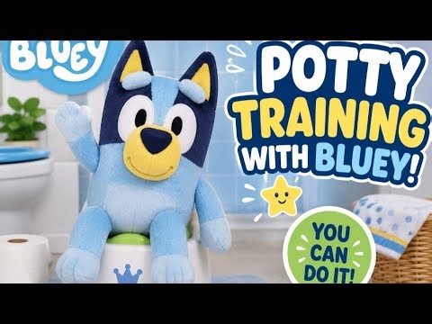 Bluey Let's Get This Potty Started!! 🎉 Easy Potty Training Toddlers