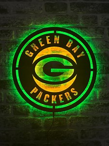 Green Bay Packers Led Sign, Green Bay Packers Wall Art, Green Bay Packers Wall Sign,packers Wall Decor,green Bay Packers Decor, Packers Gift - Etsy