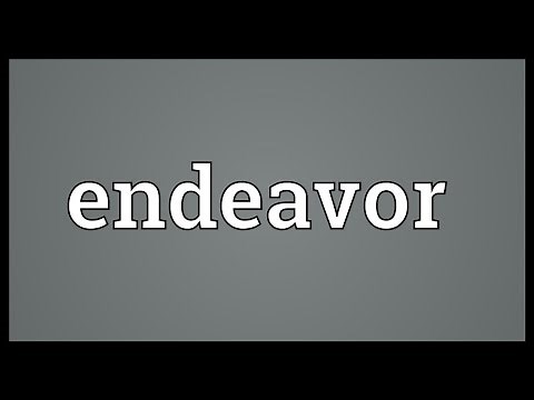 Endeavor Meaning