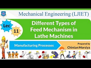 L 11 Different Types of Feed Mechanism in Lathe Machines | Manufacturing Processes | Mechanical