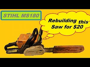 Stihl SM180 Chain Saw Rebuild (Complete Tutorial)