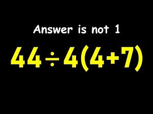 This Easy Math Problem Has Everyone Confused!
