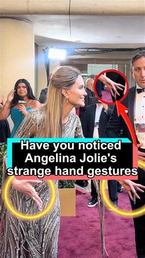 Have you noticed Angelina Jolie's strange hand gestures? No one realizes that her body is undergoing