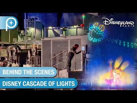 🎆 Behind the Scenes at Disney Cascade of Lights nighttime spectacular in Disney Adventure World 2026