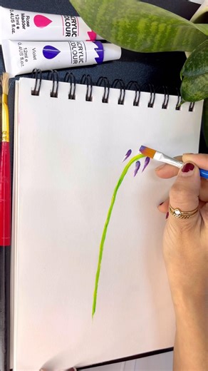 Easy one stroke painting #ytshorts