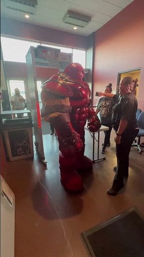 Even Juggernaut has to go through Security check #cosplay #marvelcosplay #juggernaut #marvel