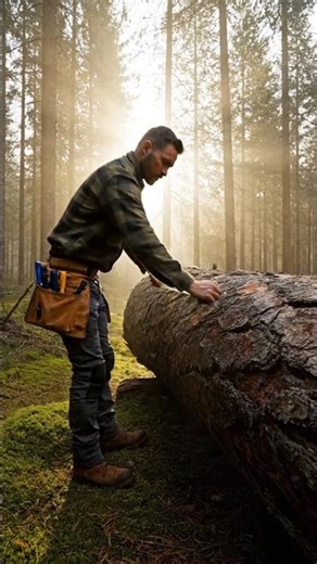 100 Days Building a Secret Home Inside a Massive Tree Trunk