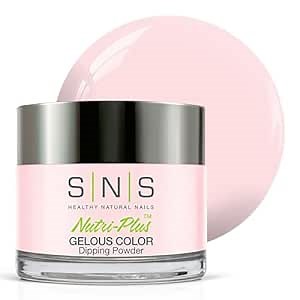 SNS Nail Dip Powder, Gelous Color Dipping Powder - Barely Touch (Natural, Nudes/Pastel, Cream) - Long-Lasting Dip Nail Color Lasts 14 Days - Low-Odor & No UV Lamp Required - 1oz