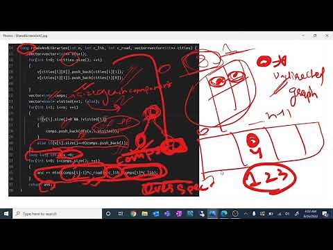 Roads and Libraries Hackerrank solution | Graph Algorithm| Interview Preparation| English