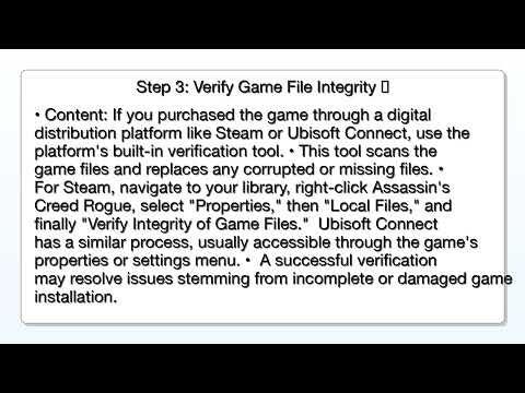 Fix Assassin’s Creed Rogue Crashing 2025 – Windows 11 24H2, Black Screen & Startup Issues