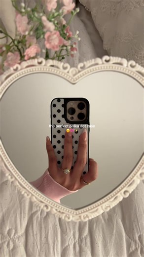 loving polka dots🖤 . . . #phonecase #aesthetic #foryoupage #fypシ゚viral #polkadots 2000s aesthetic chic it girl whimsy phone case shabby chic polka dots spring summer simple whimsical