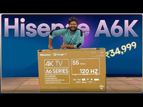 Hisense A6K 55 Inch 4k TV [2023 Model] Unboxing & Review of Simulated 120HZ TV❤️‍🩹