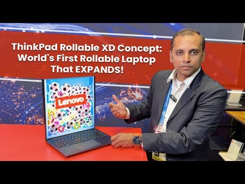 Lenovo ThinkPad Rollable XD Concept: World's First Rollable Laptop That EXPANDS! | CES 2026
