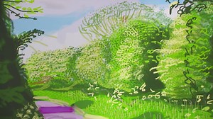 In 2012, David Hockney RA took over our galleries with with an exhibition of his colourful landscapes. A new film from Exhibition On Screen takes a look back at this major show, along with his 2016 exhibition of portraits. In this clip, Hockney talks to our Artistic Director Tim Marlow about the benefits of using an iPad to paint. In cinemas worldwide from tonight. For ticket information visit: www.exhibitiononscreen.com/find-a-screening | Royal Academy of Arts