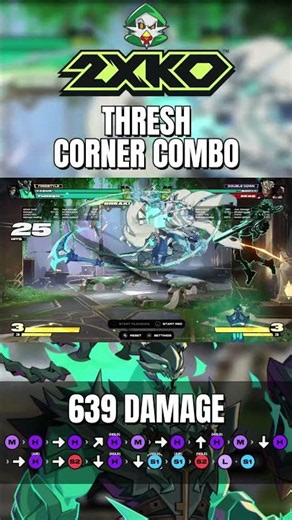 Thresh 639 Corner Combo | 2XKO Gameplay