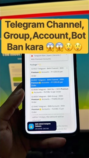How to Ben telegram channel, group, account,bot 100% ban #shorts