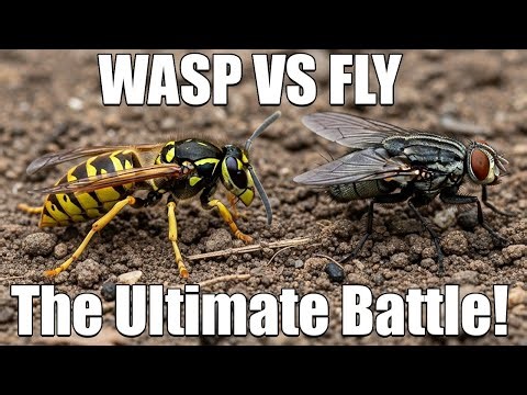 Wasp vs. Fly: An Incredible Battle Caught on Phone!