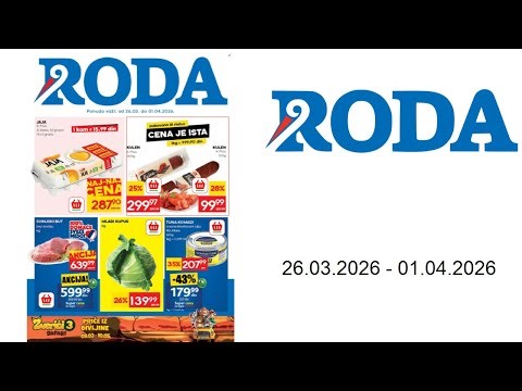 Roda katalog - Nedeljni katalog - 26.03.-01.04.2026