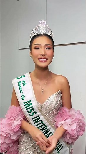 Myrna Esguerra’s Heartfelt Speech as the 4th Runner-Up 👸🎤 | Miss International 2025