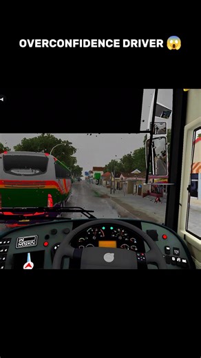Volvo Bus Overconfident Driver 😱 In Bus Simulator Indonesia 🚍 #shortsfeed #bus #trending