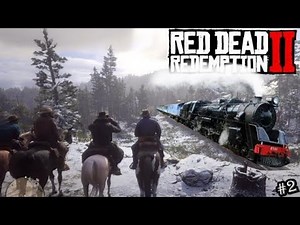 RDR2 gameplay - First Train Robbery / Leviticus Cornwall Train Robbery