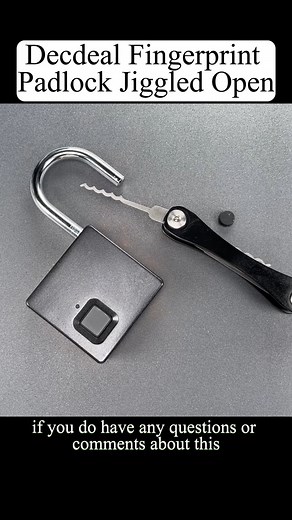 Decdeal Fingerprint Padlock Jiggled Open #lockpicking #unlocked #fyp #foryou #viral | Picking Locks