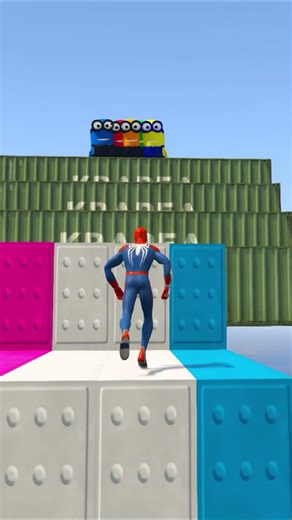 GTA 5 Epic Water Ragdolls Spiderman Jump/Fails Ep 41 #shorts #minions