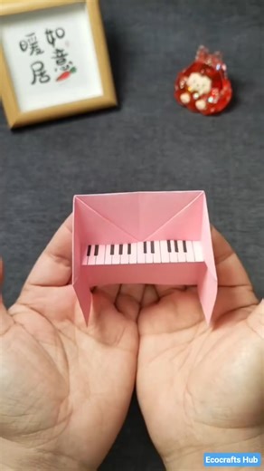 Cute Paper Piano Tutorial #shortvideo #shorts