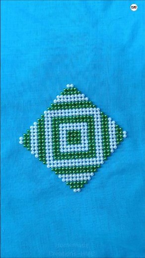 Beads Table Mat #diy #craft #beads #trending #easy #viral #rangoli #design #shorts #youtubeshorts