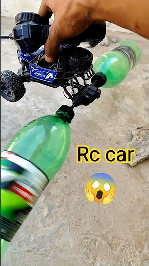 Blue Rc car 4x4 Mountain Dew Bottle Experiment & Offroading Testing #shorts
