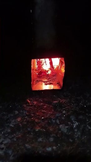 2 Test burn Rocket for Rocket Mass Heater