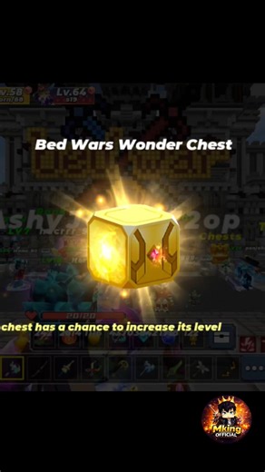 Something Grand 😱 In Golden Wonder Chest || Blockman Go Bedwars