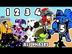 Pibby ALL PHASES | Come Learn With Pibby x FNF Mod (Jake, Brian, Twilight, Bfdi Four, Angry Birds)