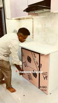 Modular kitchen design ideas, Modern Modular kitchen with acrylic finish and smart storage #kitchen