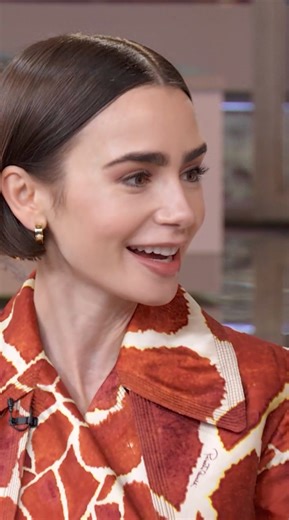 Good Morning America on Instagram: "@lilyjcollins cutting her hair between seasons turned out to give Emily a whole new closet for the show!"