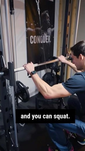 DIY belt squat machine in the smith! #massenomics #homegym #gymtour #gymequipment #basementgym #gym