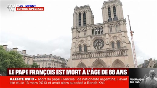 Mort du pape François: les cloches de Notre-Dame de Paris sonnent en hommage au souverain pontife